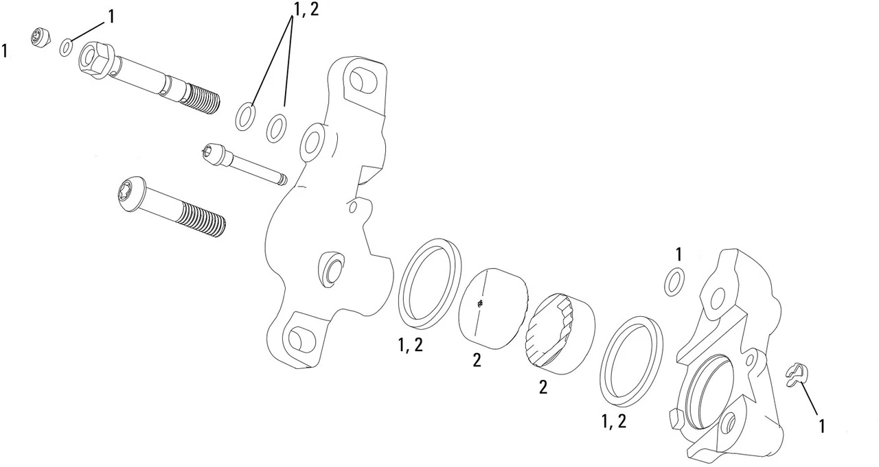SRAM Pièces Détachées Pour Étrier De Frein XX (2010-2011)/XXWorldCup (2011) 3 SRAM Pièces Détachées Pour Étrier De Frein XX (2010-2011)/XXWorldCup (2011)