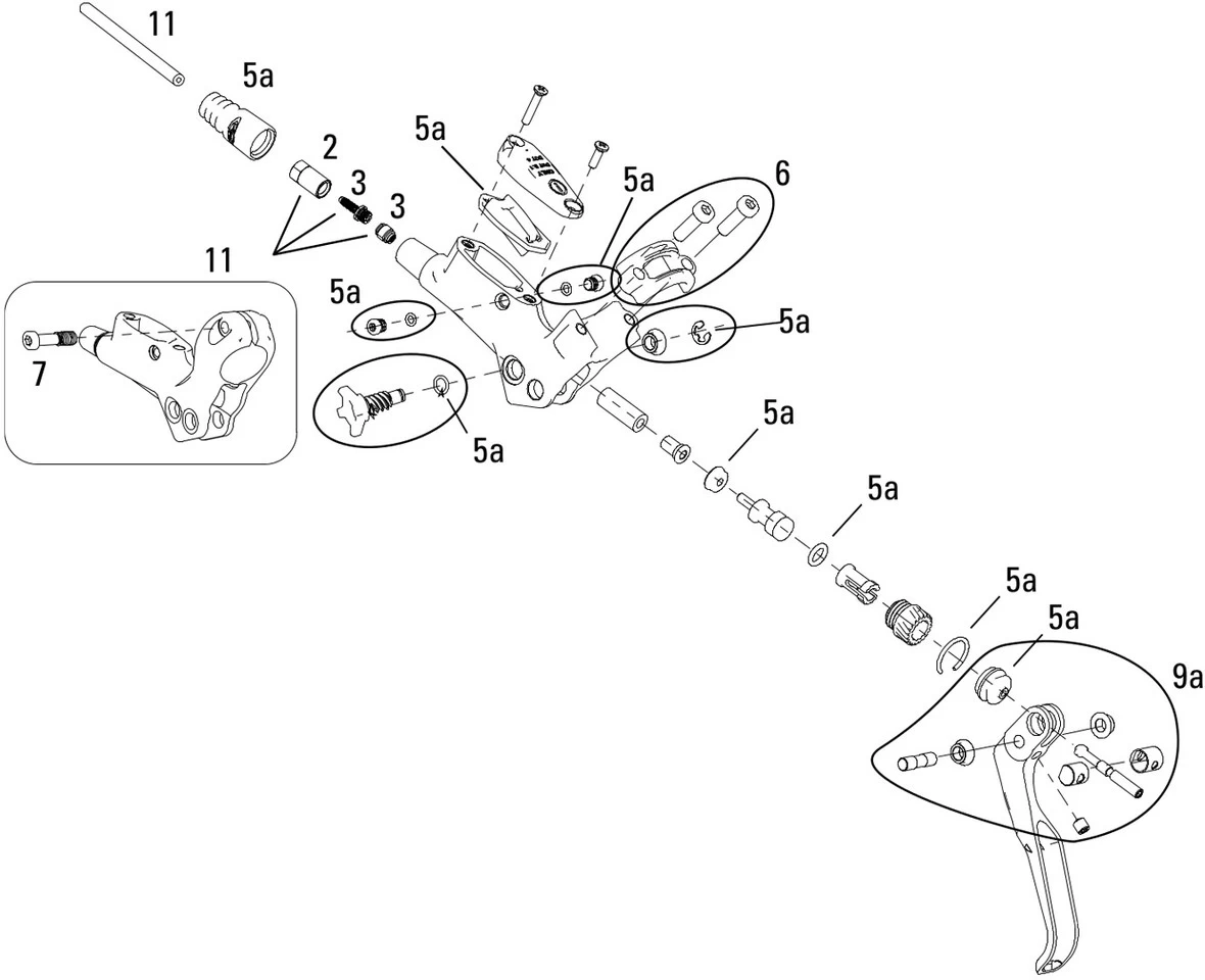 AVID Pièces Détachées Pour Levier De Frein Juicy 7 (2006-2007) 3 AVID Pièces Détachées Pour Levier De Frein Juicy 7 (2006-2007)