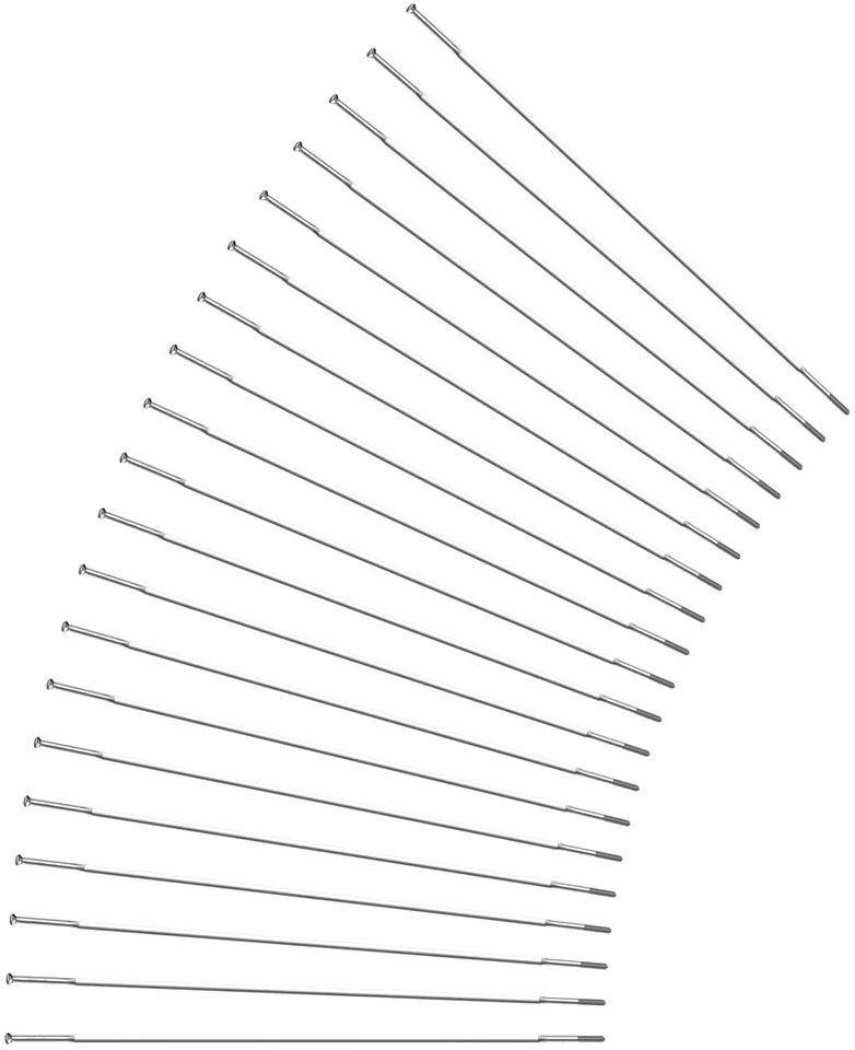 Sapim Rayons CX-Ray Straightpull + Écrous - 20 Pièces - Fin De Série 3 Sapim Rayons CX-Ray Straightpull + Écrous - 20 Pièces - Fin De Série