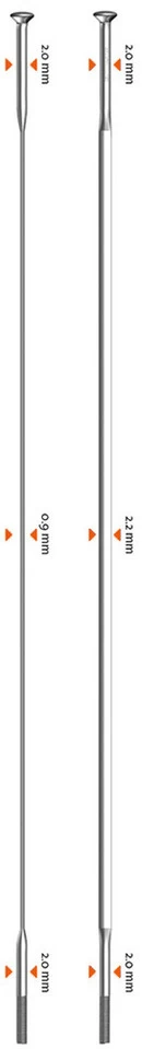 Sapim Rayons CX-Ray Straightpull + Écrous - 20 Pièces - Fin De Série 5 Sapim Rayons CX-Ray Straightpull + Écrous - 20 Pièces - Fin De Série – Image 3