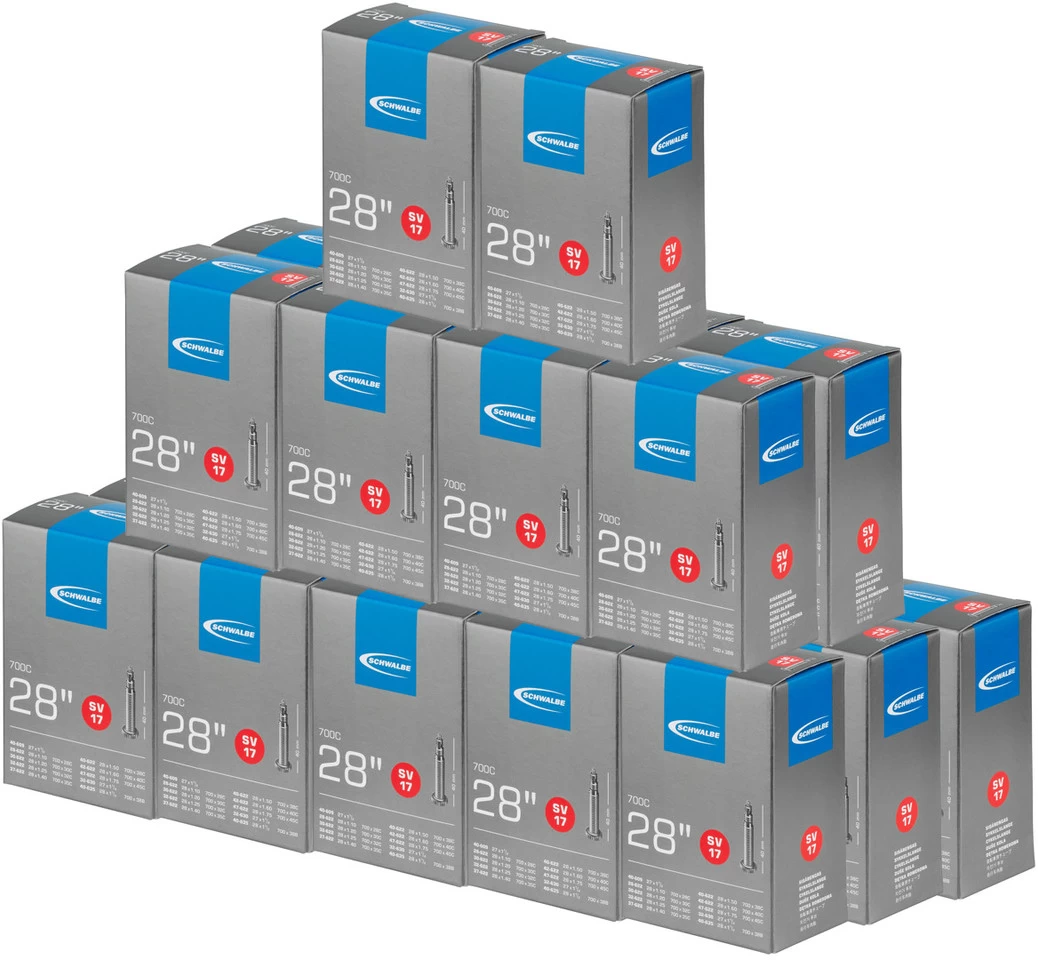 Schwalbe Chambre à Air 17 Pour 28" - 25 Pièces 3 Schwalbe Chambre à Air 17 Pour 28" - 25 Pièces