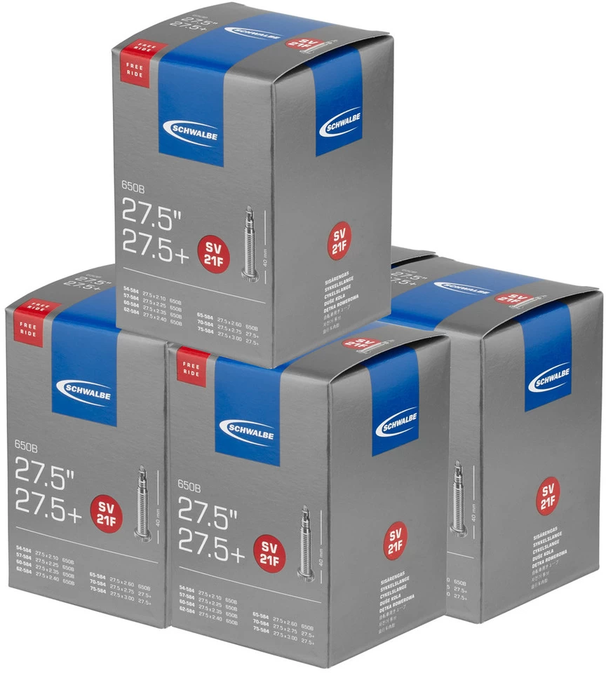 Schwalbe Chambre à Air 21F Pour 27,5+ Freeride - 5 Pièces 3 Schwalbe Chambre à Air 21F Pour 27,5+ Freeride - 5 Pièces