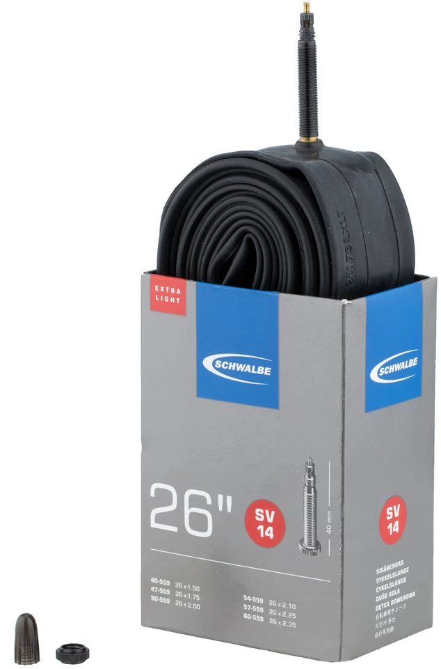 Schwalbe Chambre à Air 14 Extralight Pour 26" 3 Schwalbe Chambre à Air 14 Extralight Pour 26"