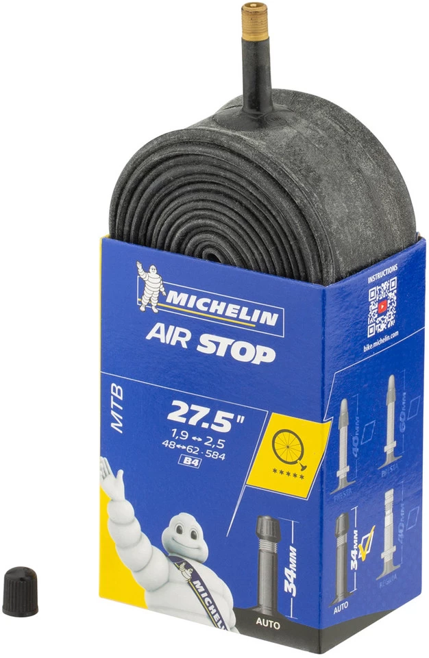Michelin Chambre à Air B4 Airstop Butyl Pour 27,5" 3 Michelin Chambre à Air B4 Airstop Butyl Pour 27,5"