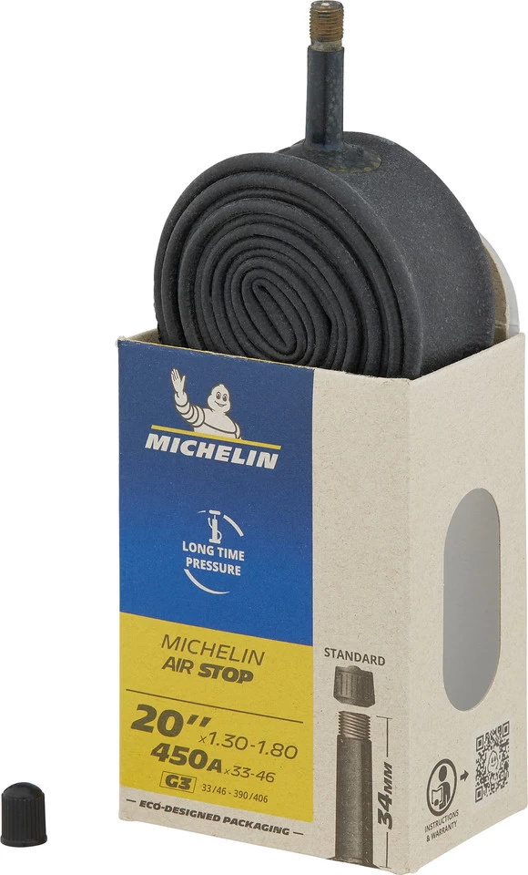 Michelin Chambre à Air G3 Airstop Pour 20" 3 Michelin Chambre à Air G3 Airstop Pour 20"